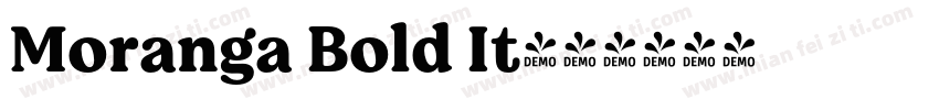 Moranga Bold It字体转换